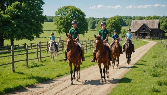 colonie de vacances et équitation