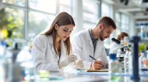 etude en microbiologie