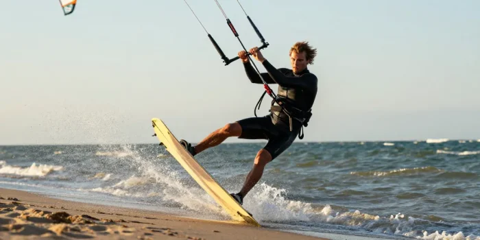 kitesurf saut
